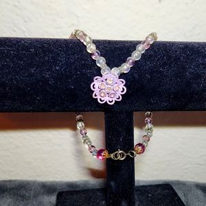 Pastel Glass Beads Necklace